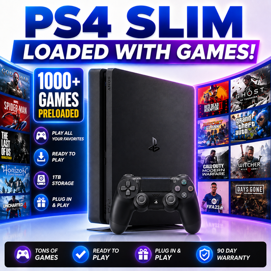 PlayStation 4 Slim 1TB – Loaded With Games