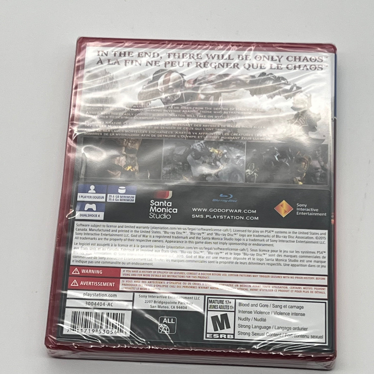 God of War III Remastered – PS4 | Brand New Sealed