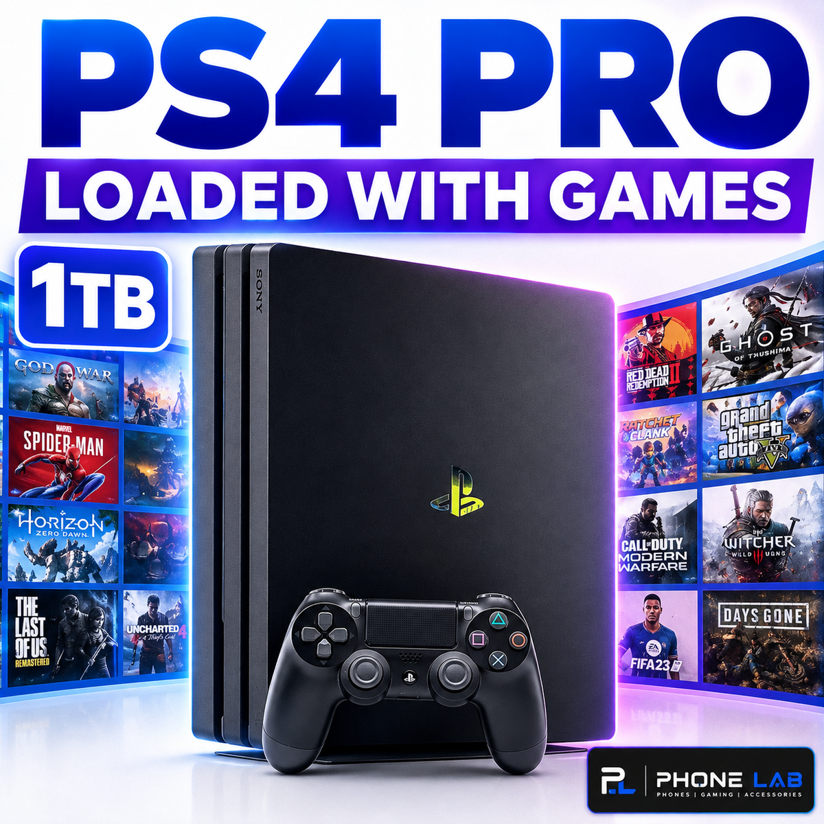 PlayStation 4 Pro 1TB – Loaded & Ready to Play