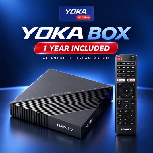 YOKA 4K IPTV Box + 1-Year Subscription
