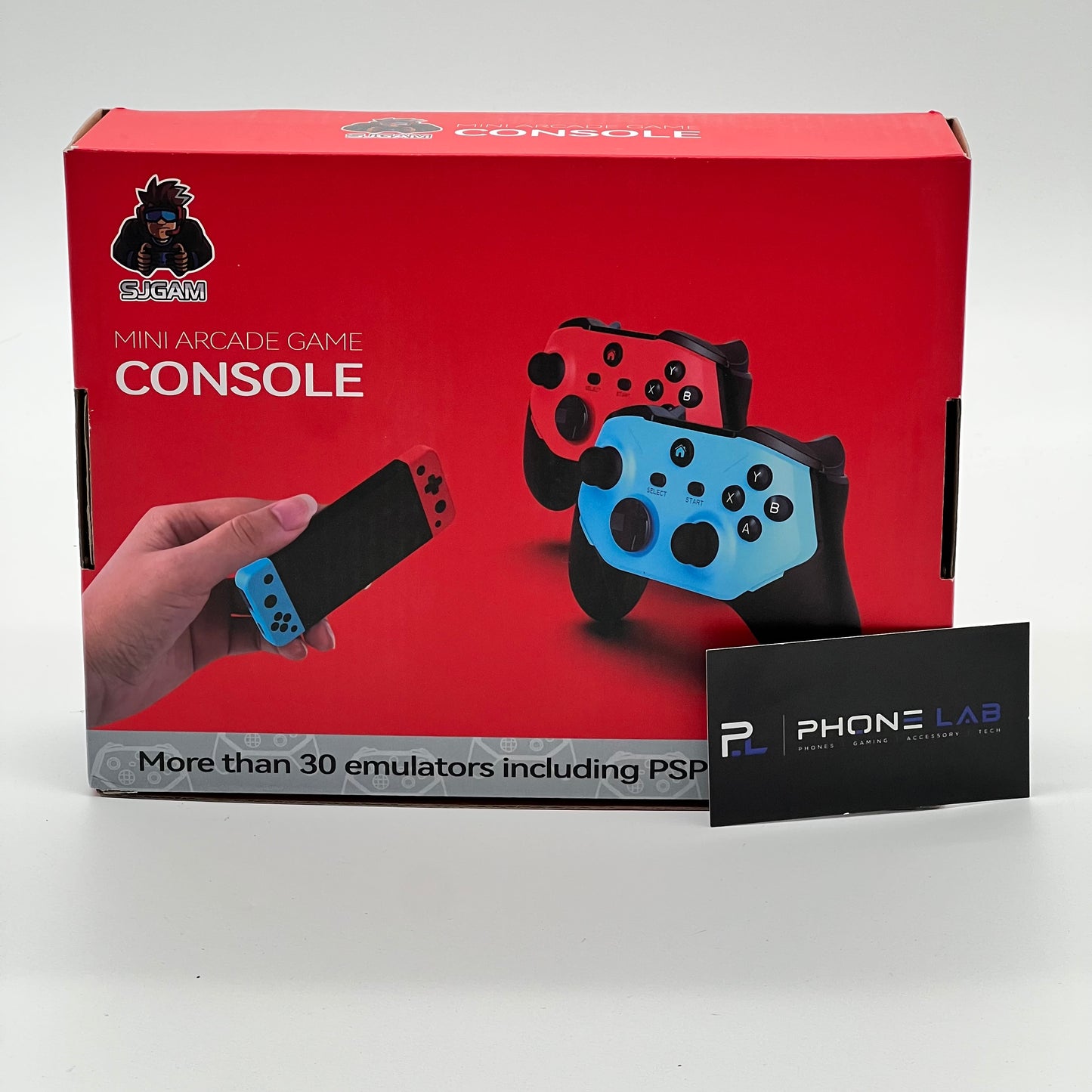 Mini Arcade Game Console – 30+ Emulators | Wireless Controllers | HDMI Plug & Play